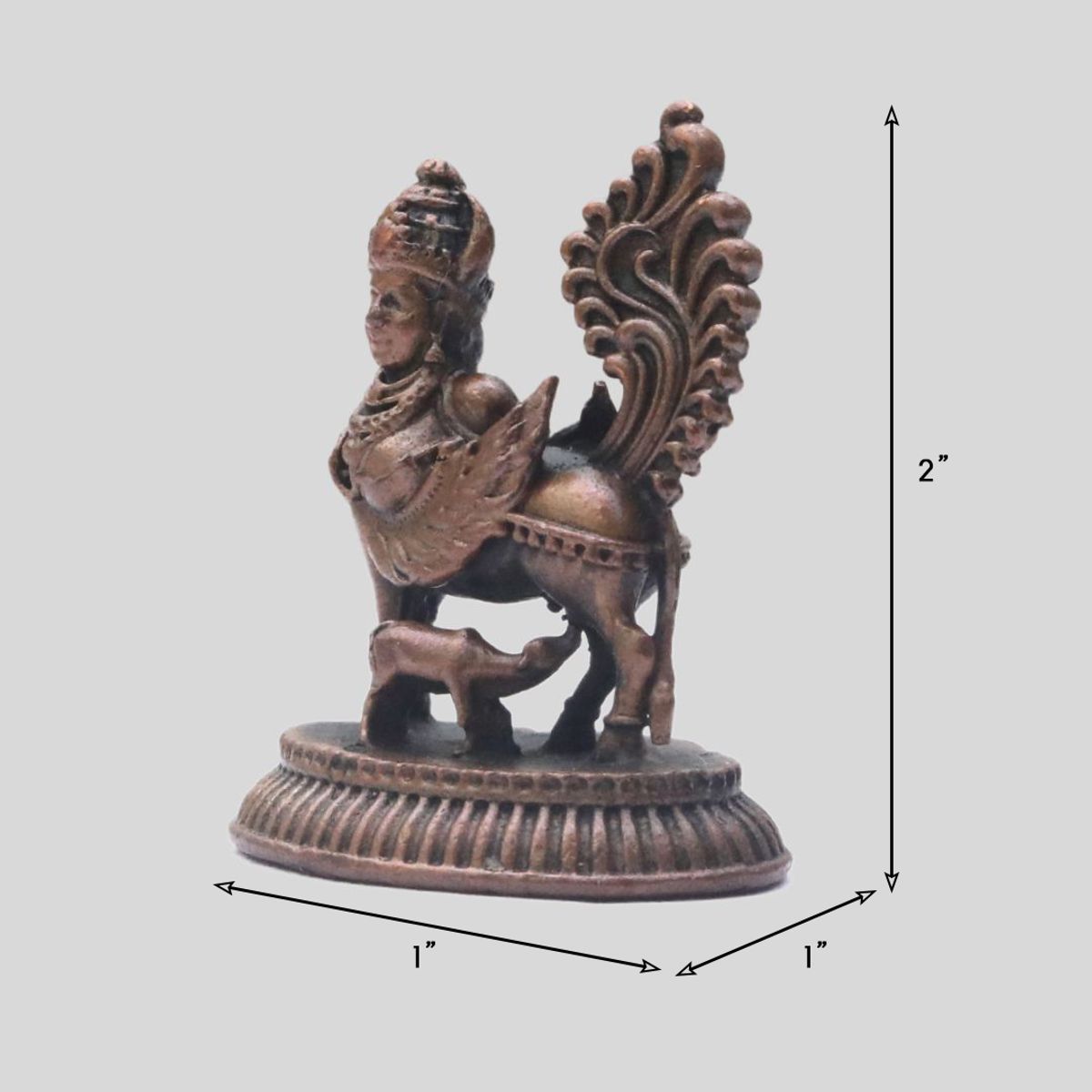 COPPER KAMADHENU IDOL
