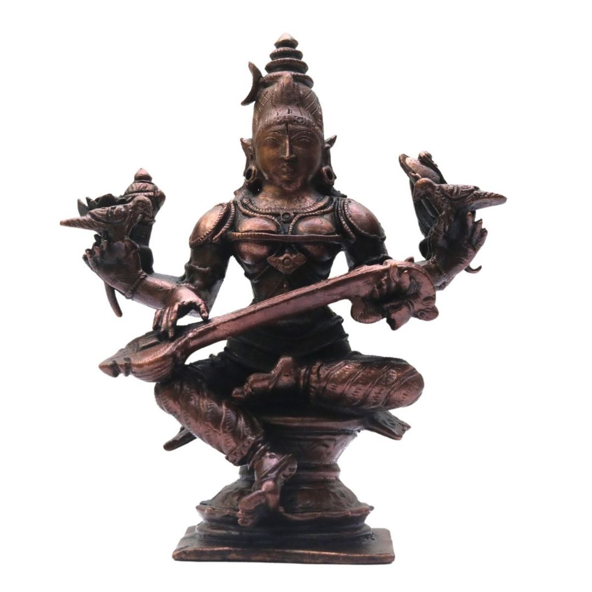 COPPER SARASWATHI IDOL