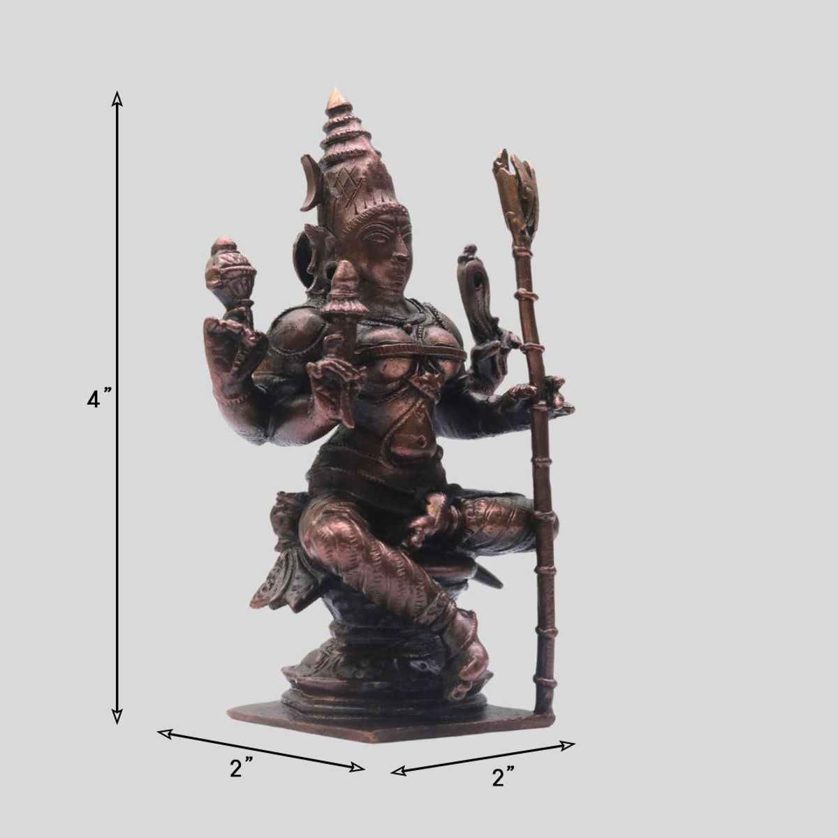 COPPER RAJA RAJESHWARI IDOL