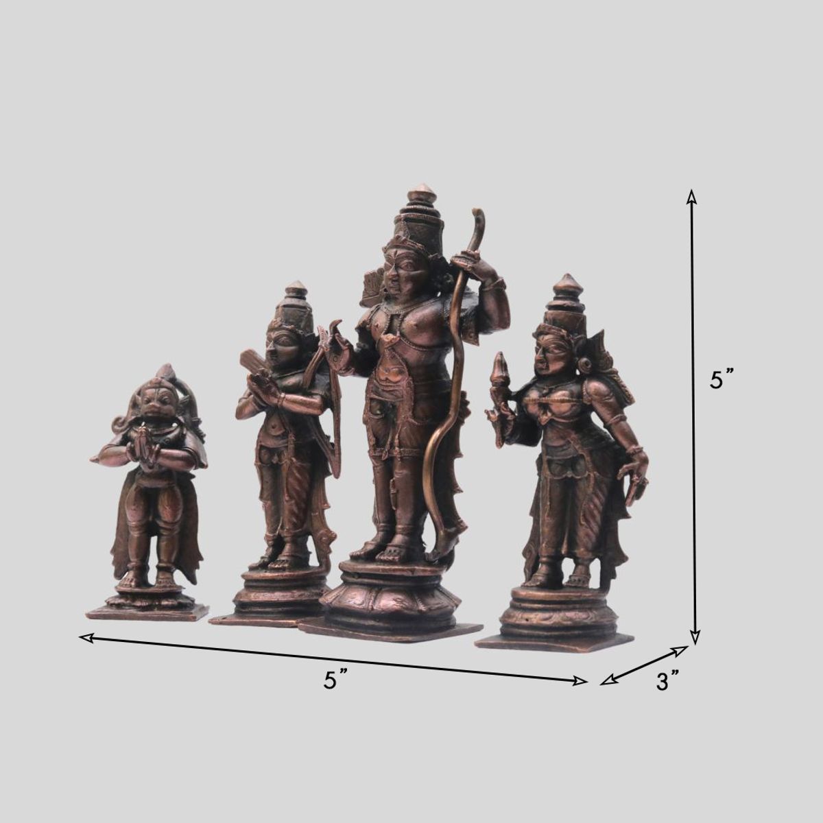 COPPER RAM DARBAR IDOL