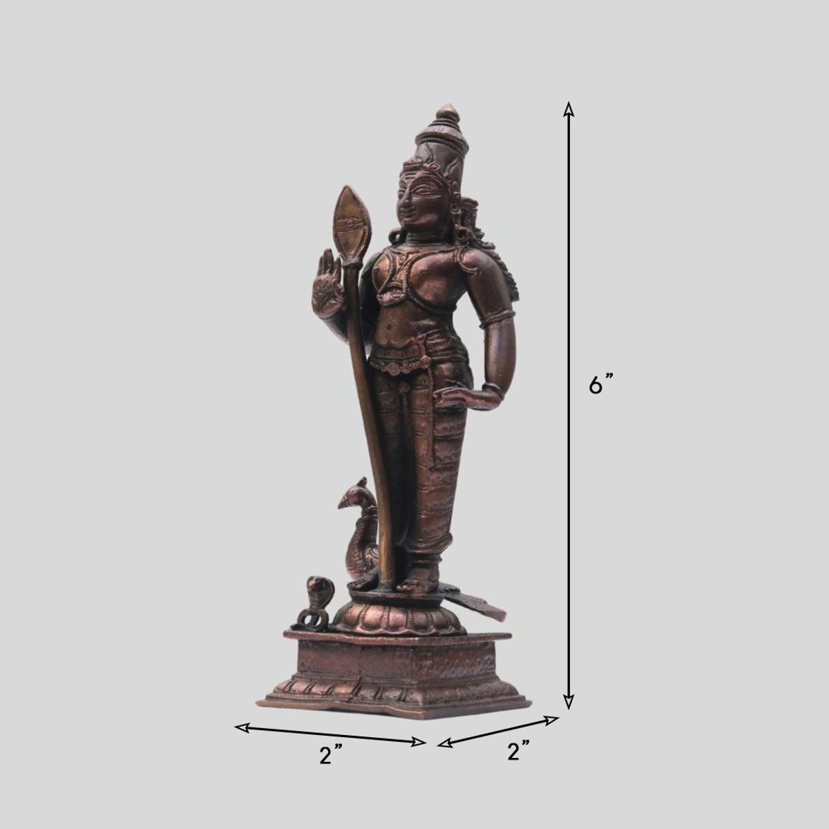 COPPER MURUGAN IDOL
