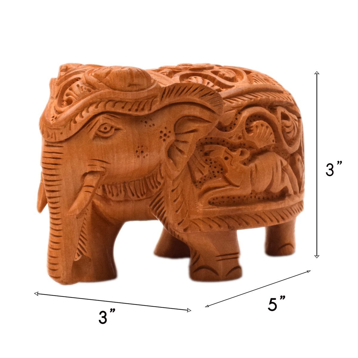 WHITE WOOD SIKAR ELEPHANT