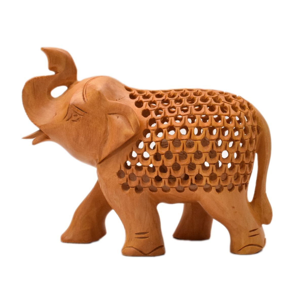 WHITE WOOD JALI ELEPHANT