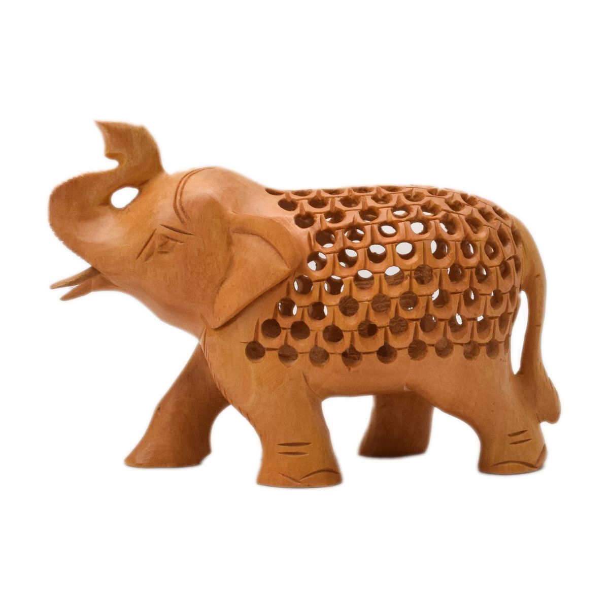 WHITE WOOD JALI ELEPHANT
