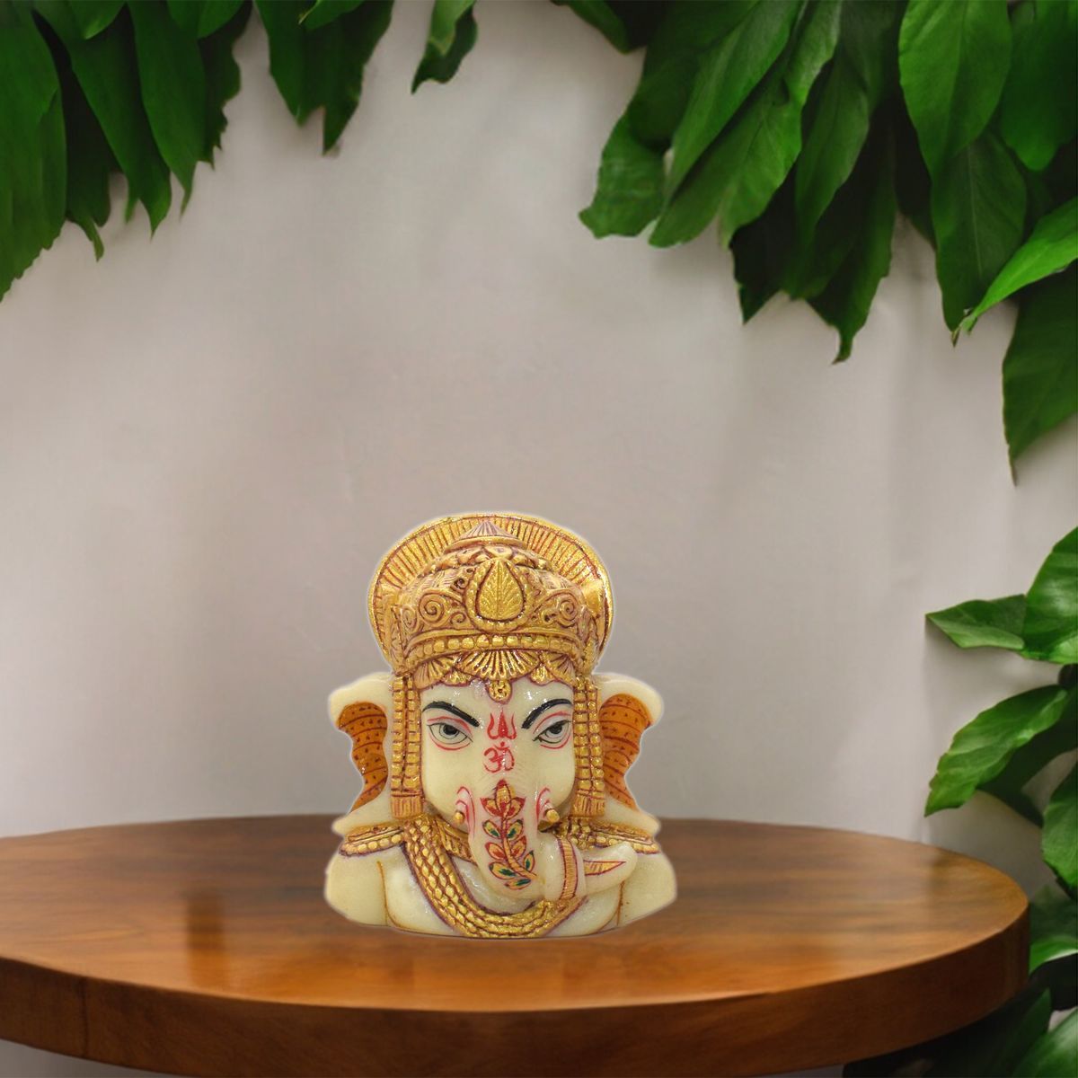 MARBLE GANESHA FACE