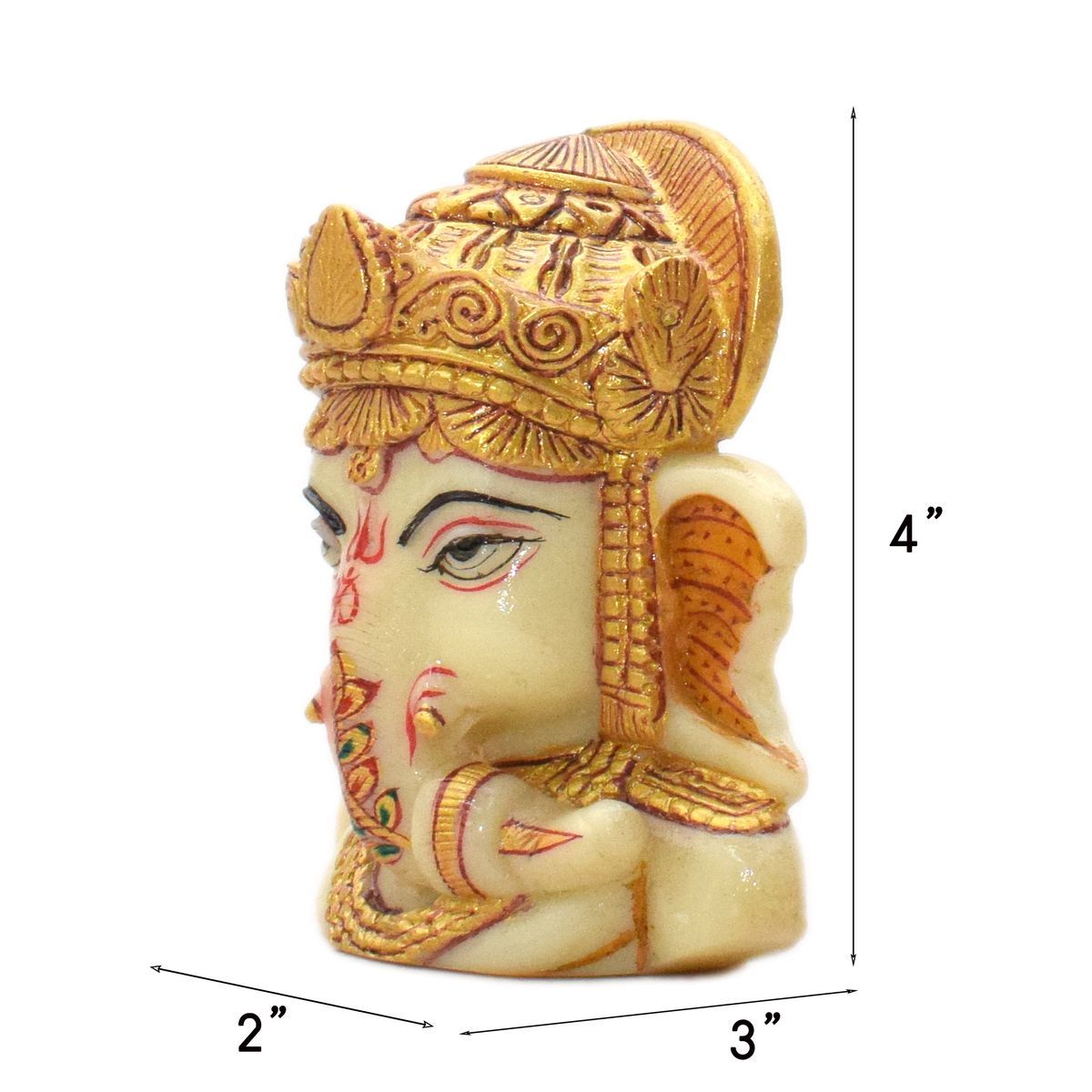 MARBLE GANESHA FACE