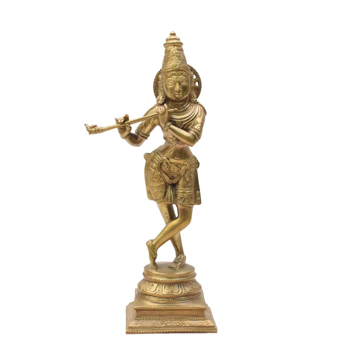 BRONZE KRISHNA IDOL