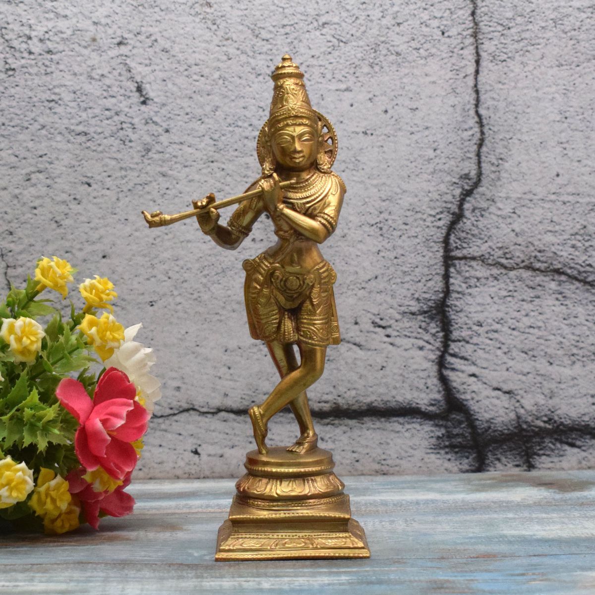 BRONZE KRISHNA IDOL