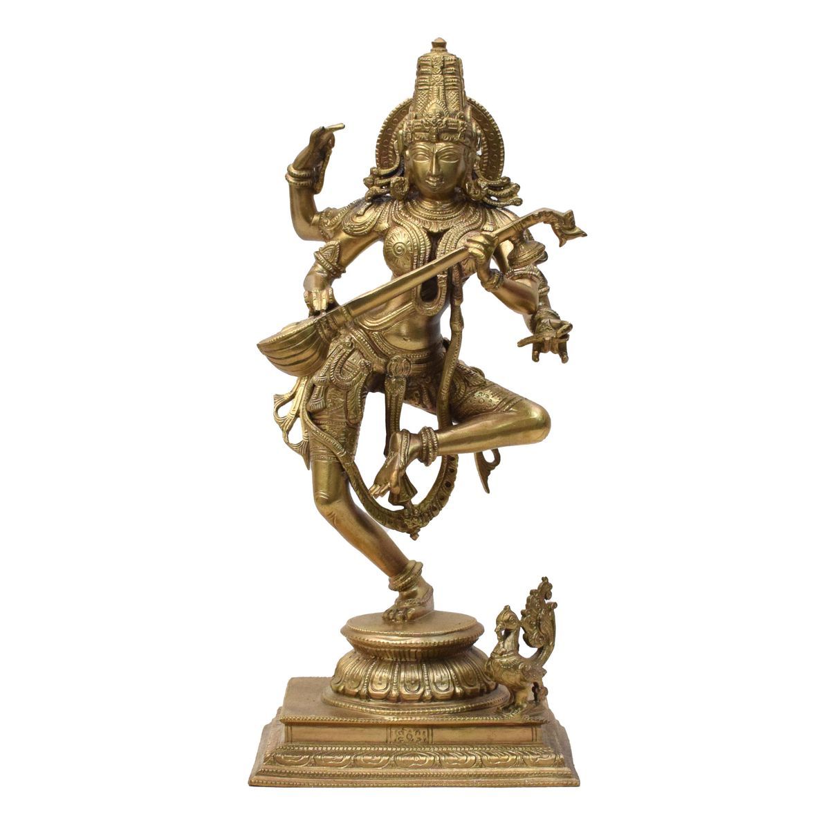BRONZE DANCING SARASWATHI IDOL