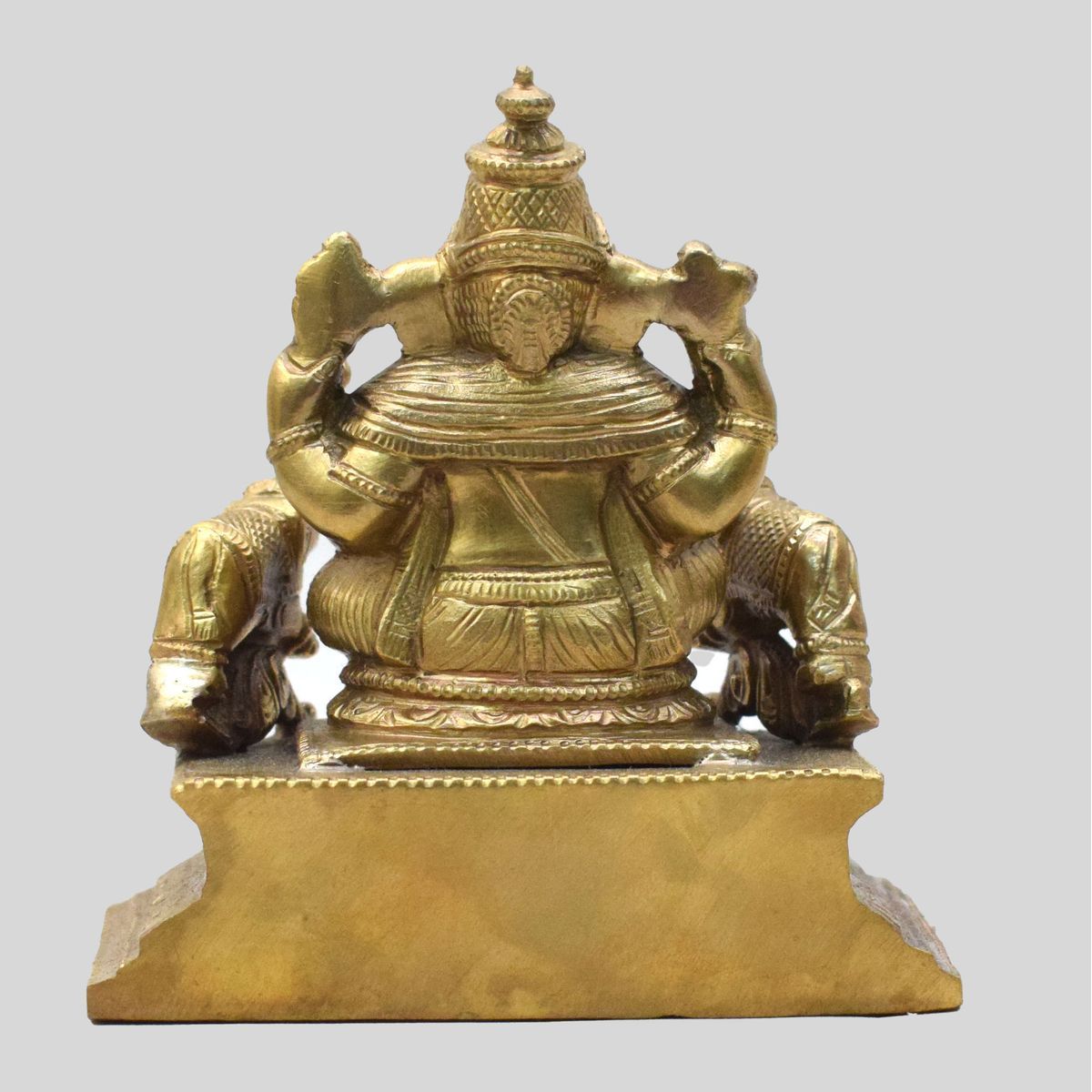BRONZE GANESHA IDOL WITH ELEPHANT