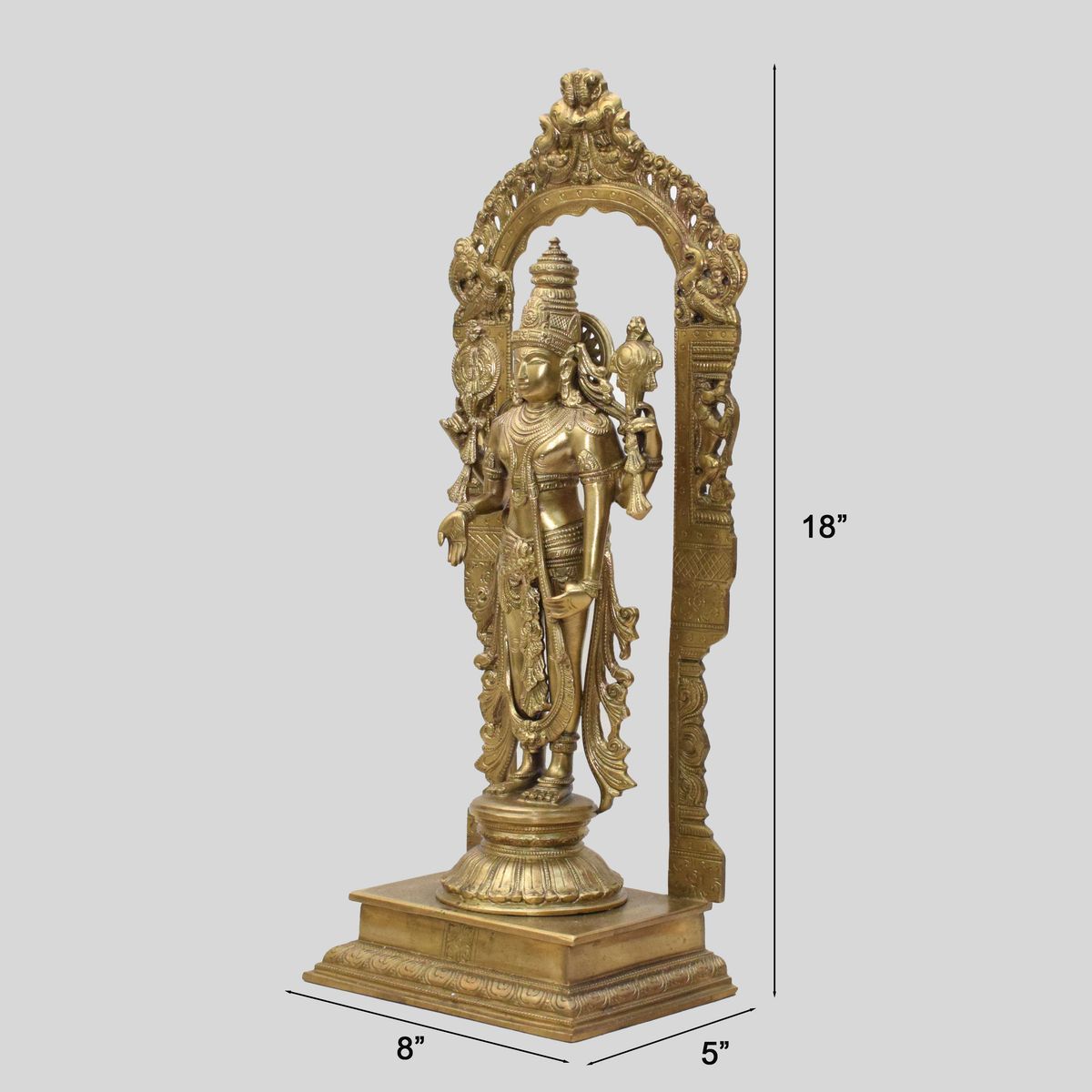 BRONZE BALAJI IROL WITH PRABHAVALI