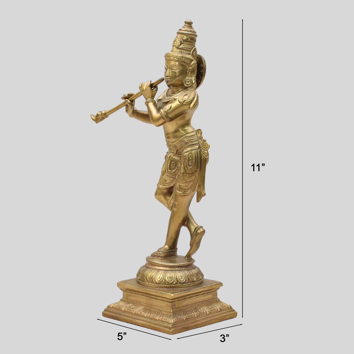 BRONZE KRISHNA IDOL