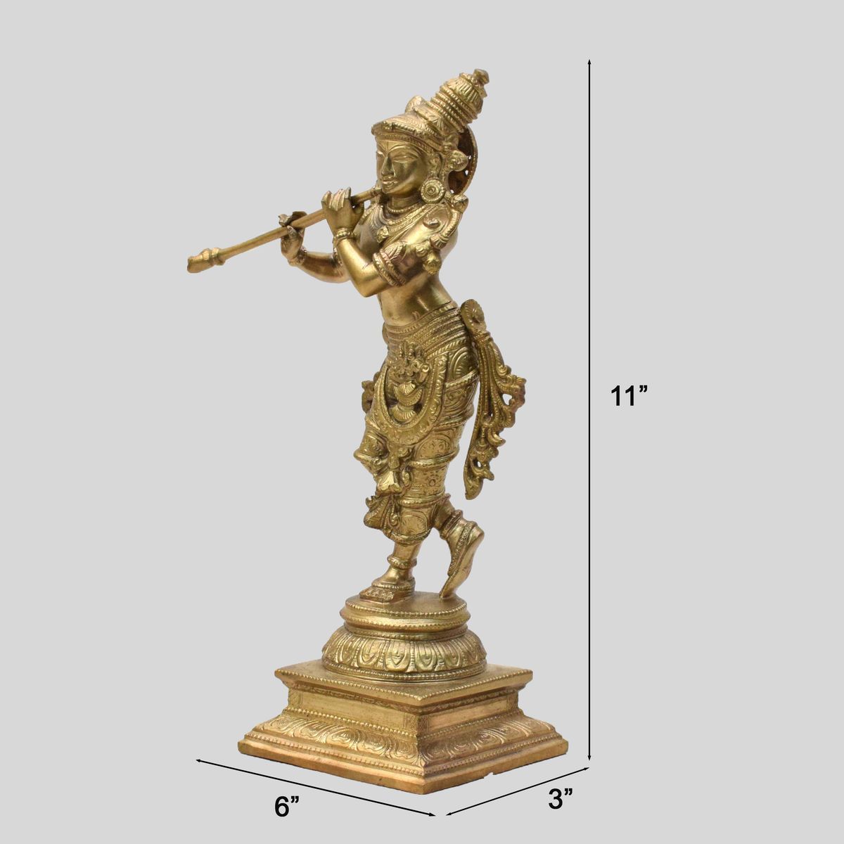BRONZE KRISHNA IDOL