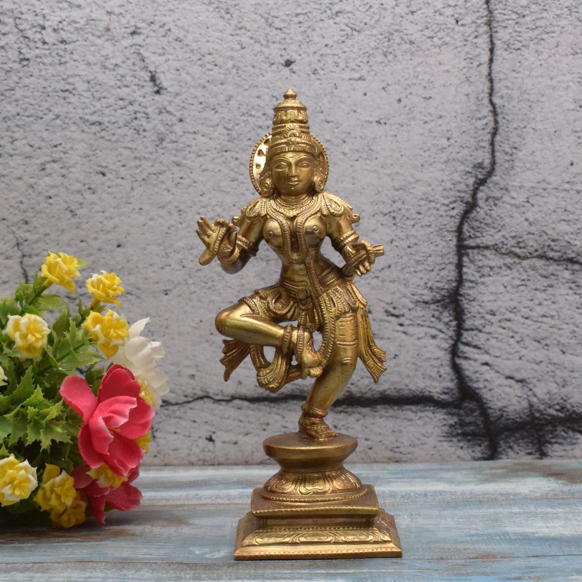 BRONZE KRISHNA IDOL