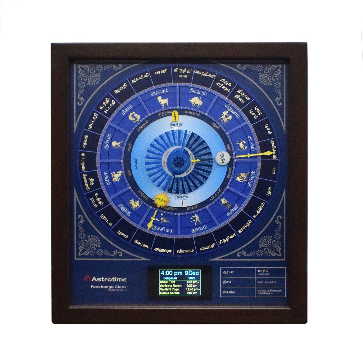 DIGITAL ASTROLOGY PANCHANGA CLOCK IN TAMIL