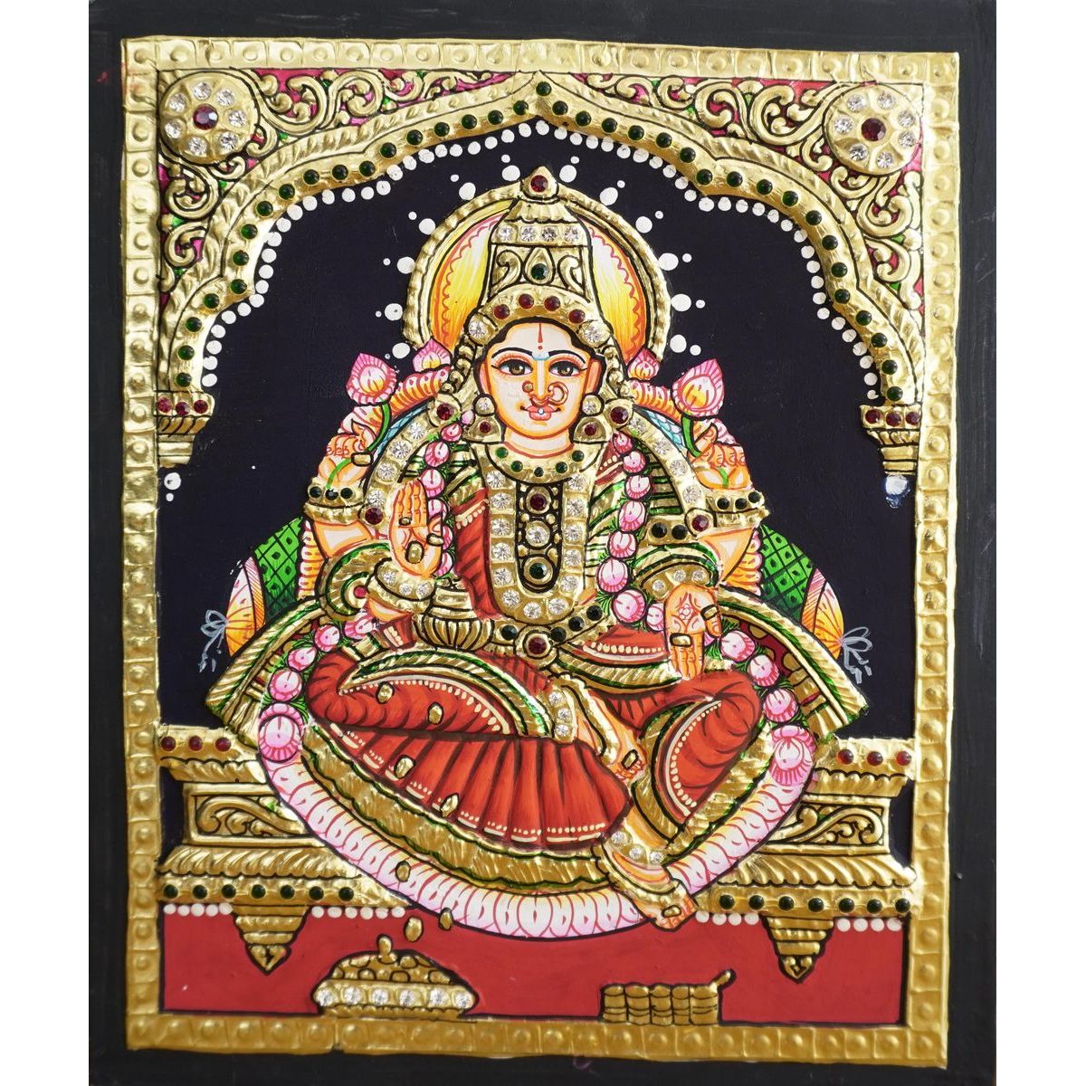 TANJORE PAINTING DHANA LAKSHMI