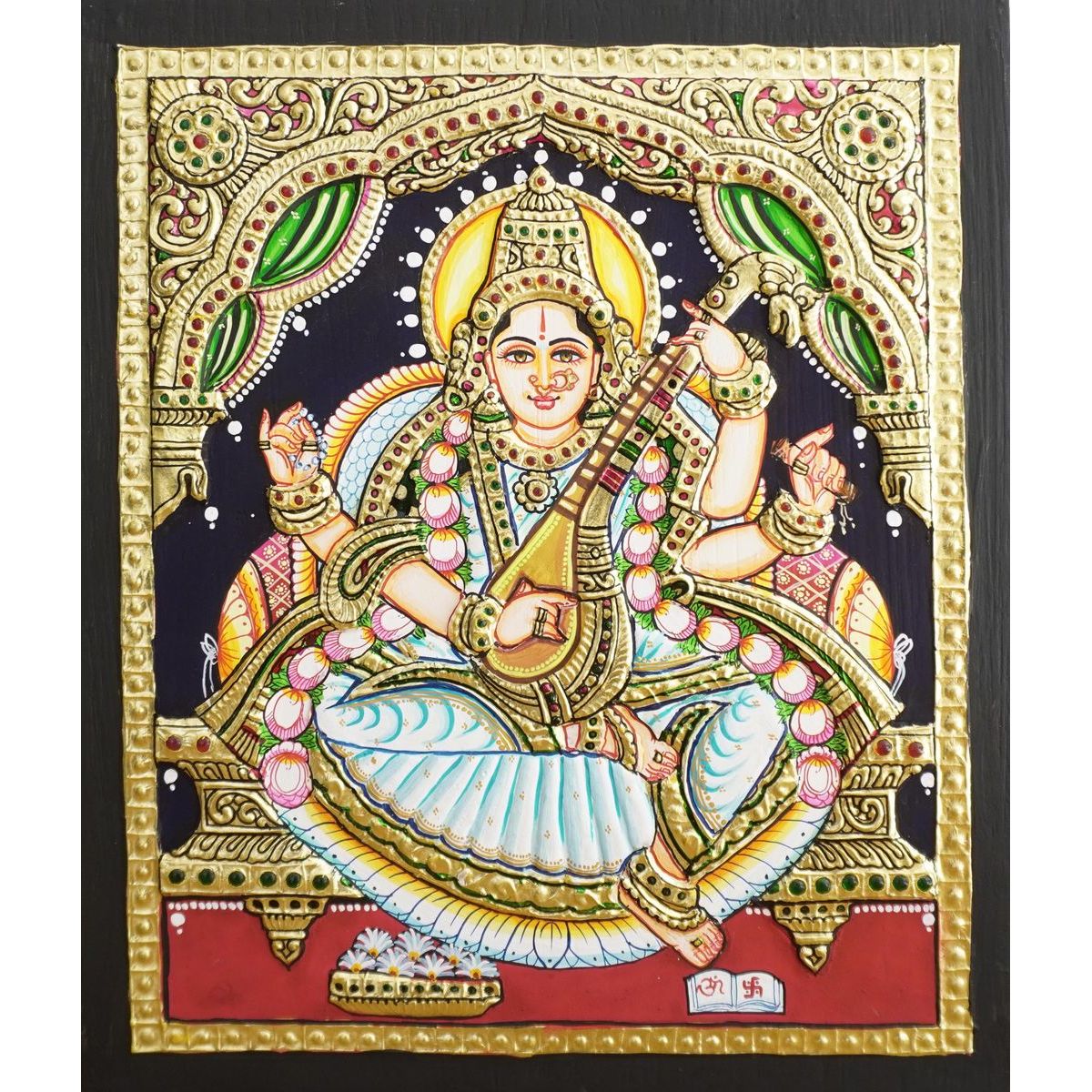 TANJORE PAINTING SARASWATHI