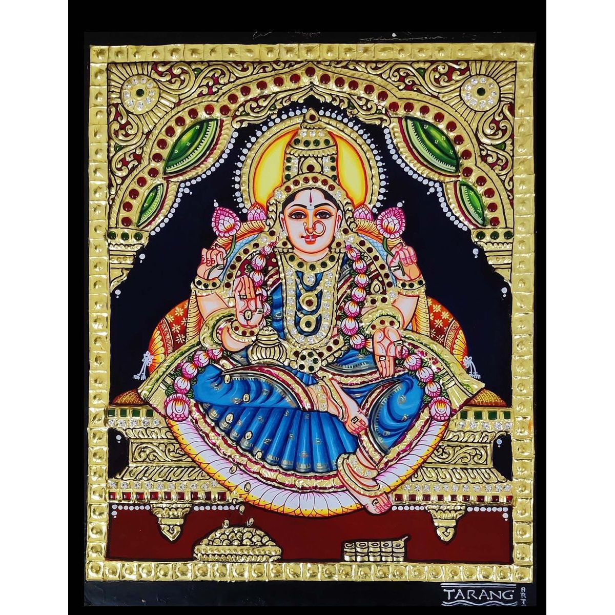 TANJORE PAINTING DHANA LAKSHMI