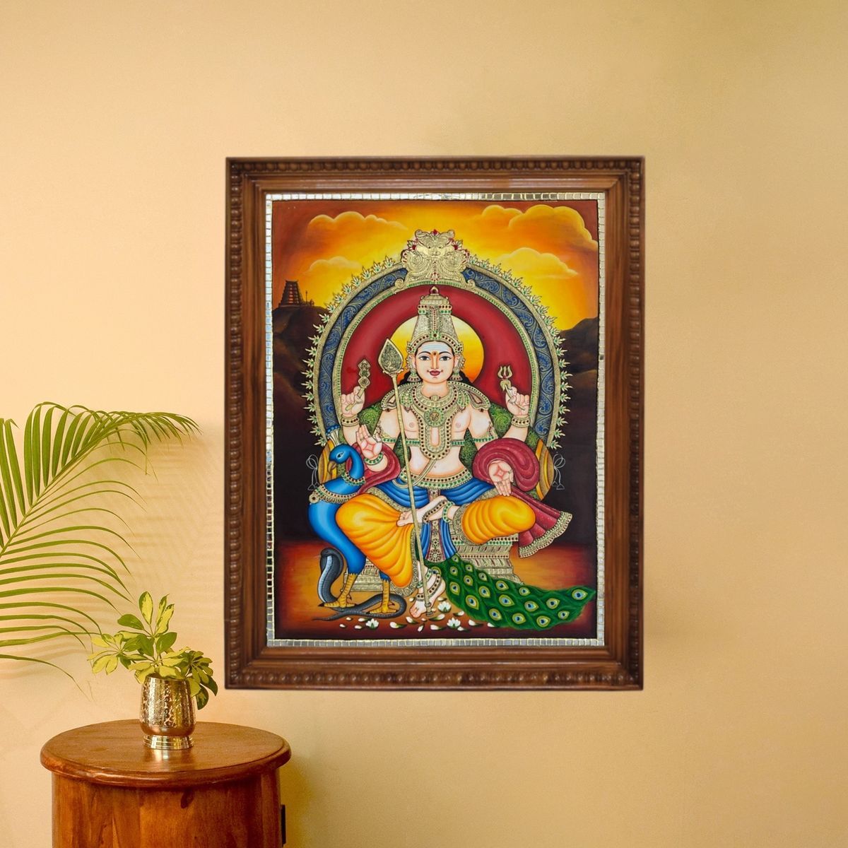 TANJORE PAINTING MURUGAN