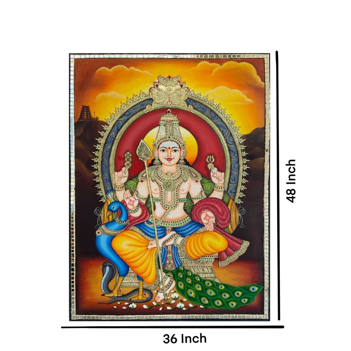 TANJORE PAINTING MURUGAN