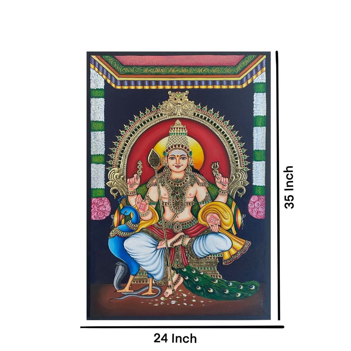 TANJORE PAINTING MURUGAN