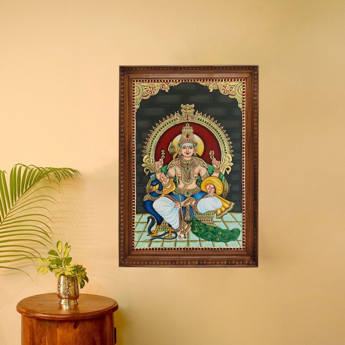 TANJORE PAINTING MURUGAN
