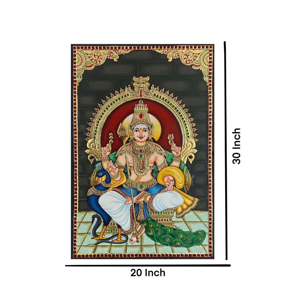 TANJORE PAINTING MURUGAN