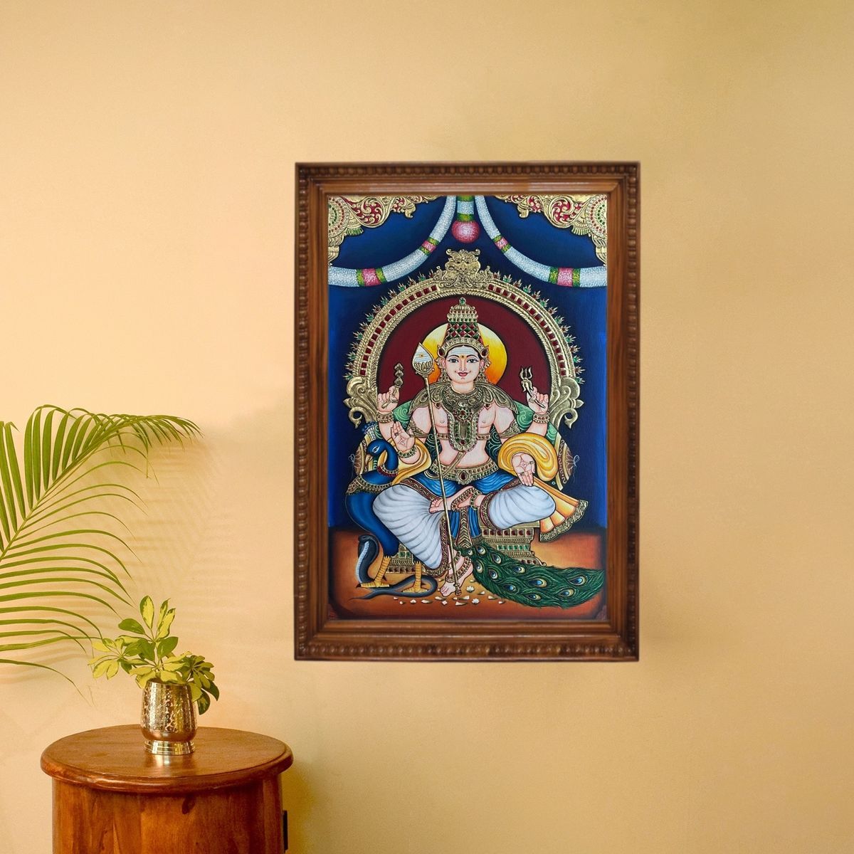 TANJORE PAINTING MURUGAN