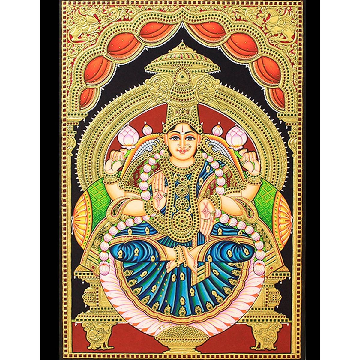 TANJORE PAINTING DHANA LAKSHMI