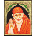 22ct Gold Handmade Shirdi Baba Saibaba Face Tanjore Painting