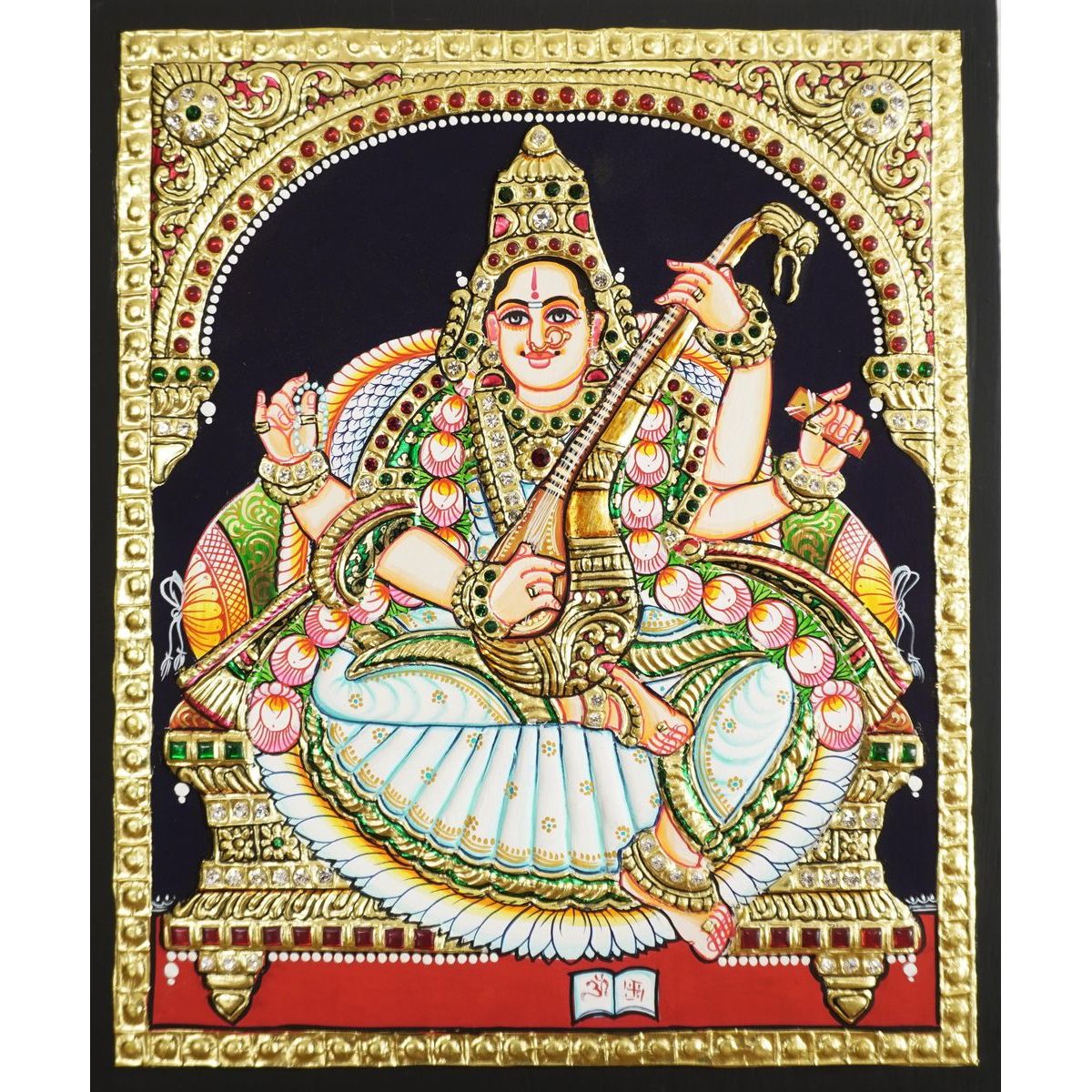 TANJORE PAINTING SARASWATHI