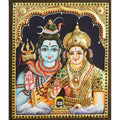 TANJORE PAINITNG SHIVA PARVATHI