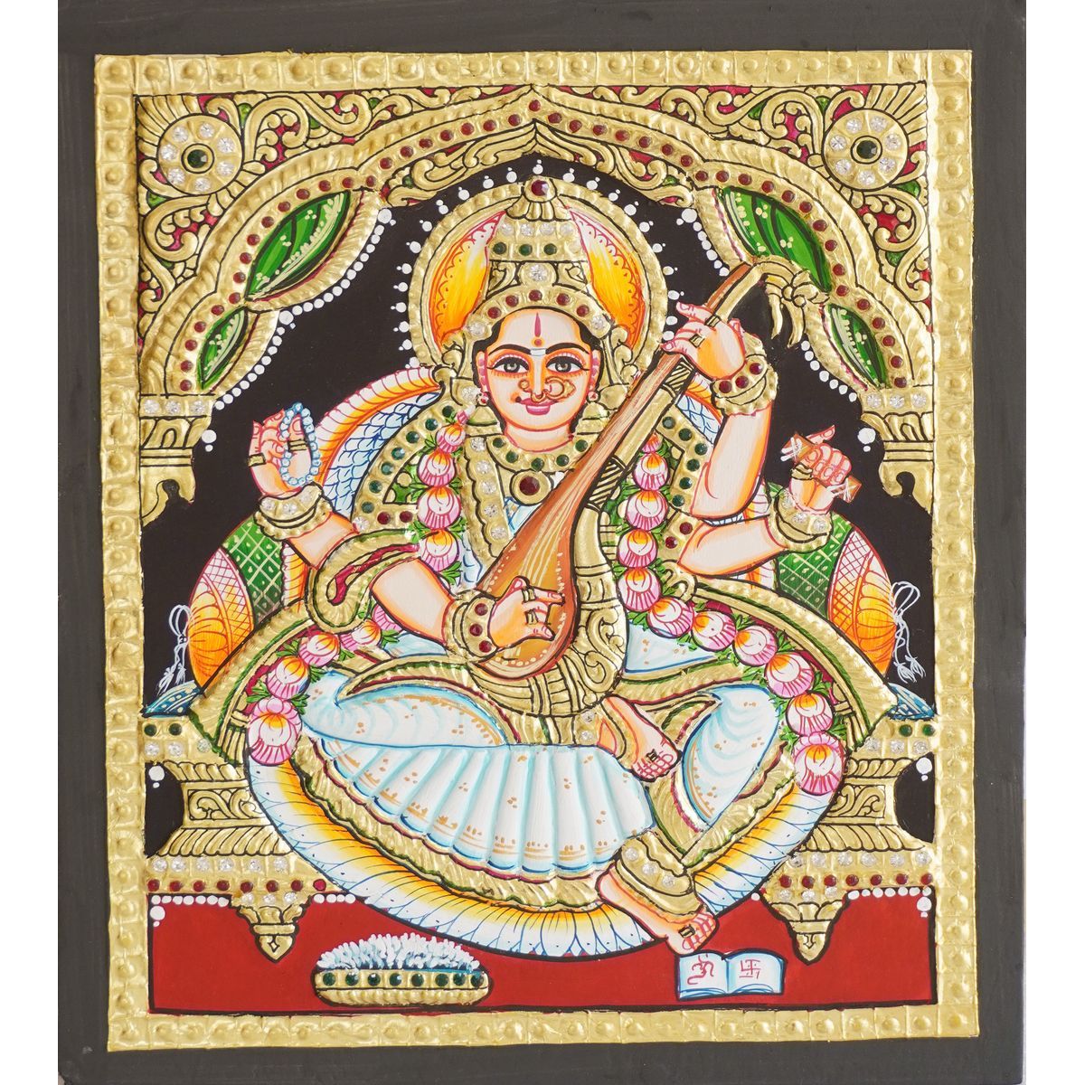 TANJORE PAINTING SARASWATHI