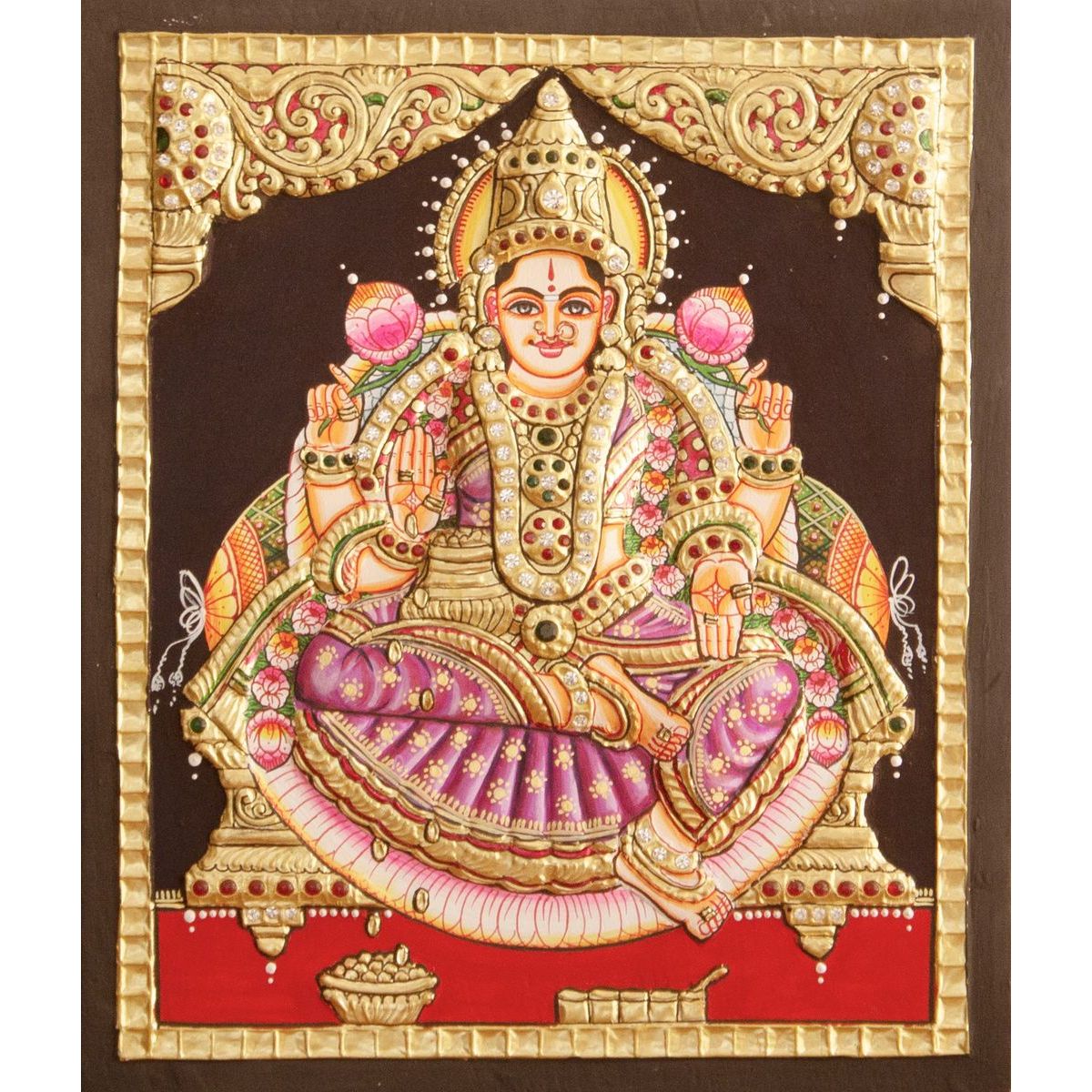 TANJORE PAINTING DHANA LAKSHMI