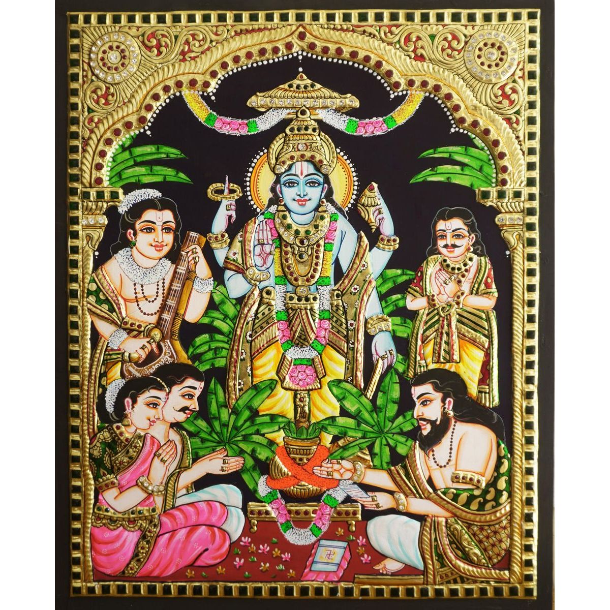TANJORE PAINTING SATHYANARAYANA