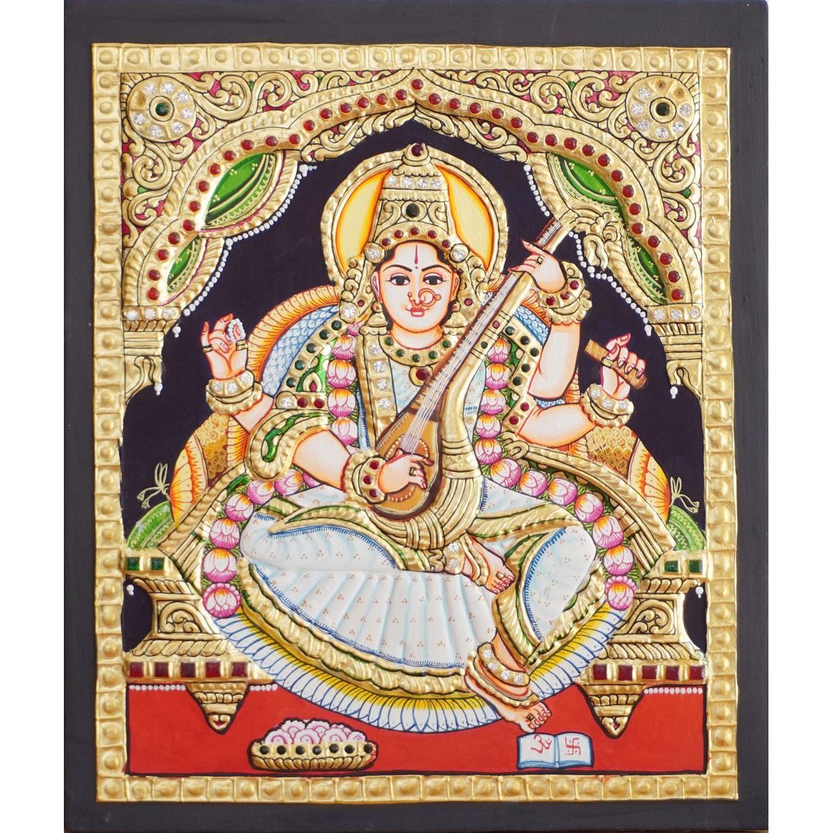 TANJORE PAINTING SARASWATHI