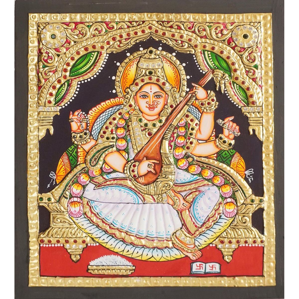 TANJORE PAINTING SARASWATHI