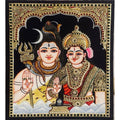 TANJORE PAINTING SHIVA PARVATHI