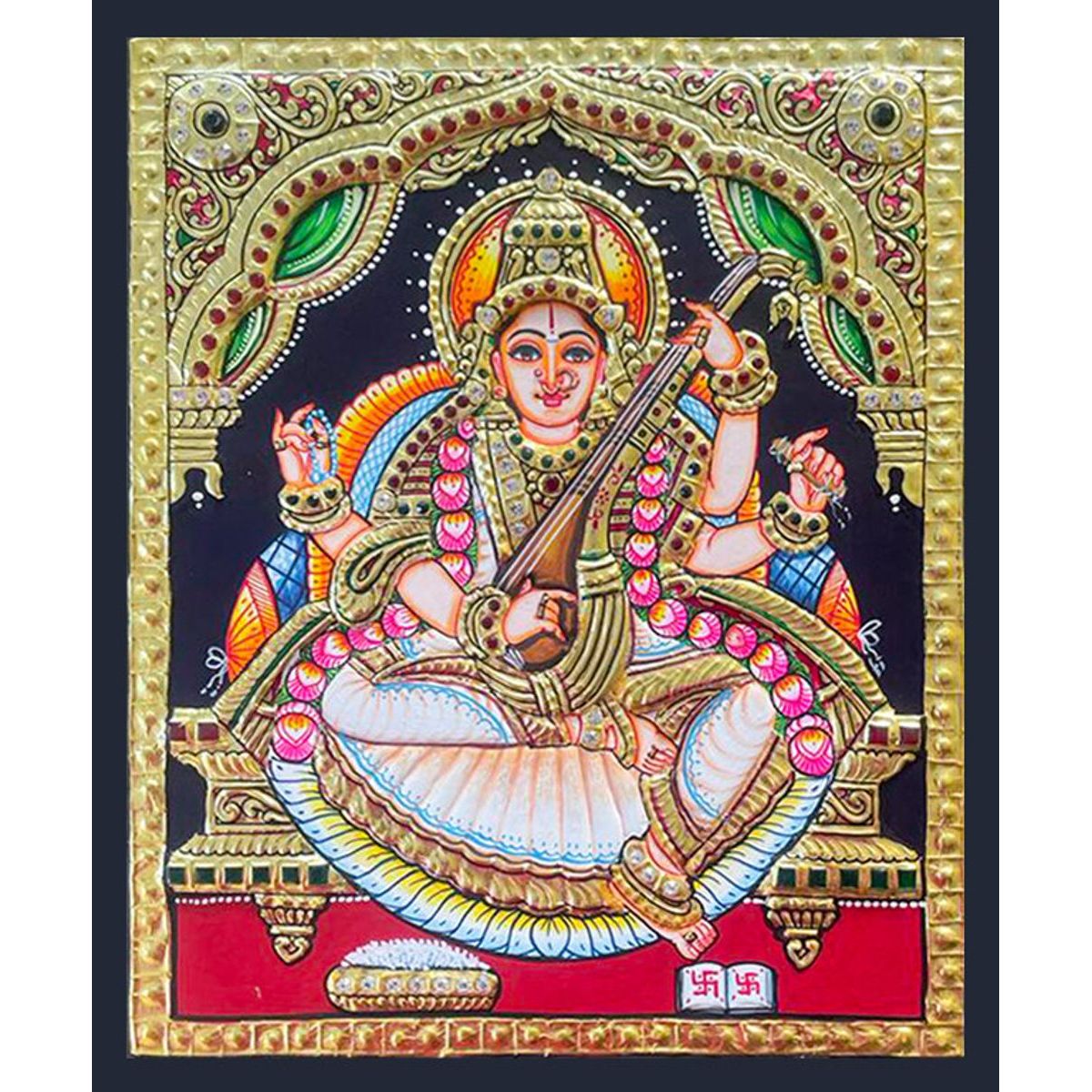 SARASWATHI TANJORE PAINTING