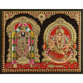 TANJORE PAINTING BALAJI SIDE LAKSHMI