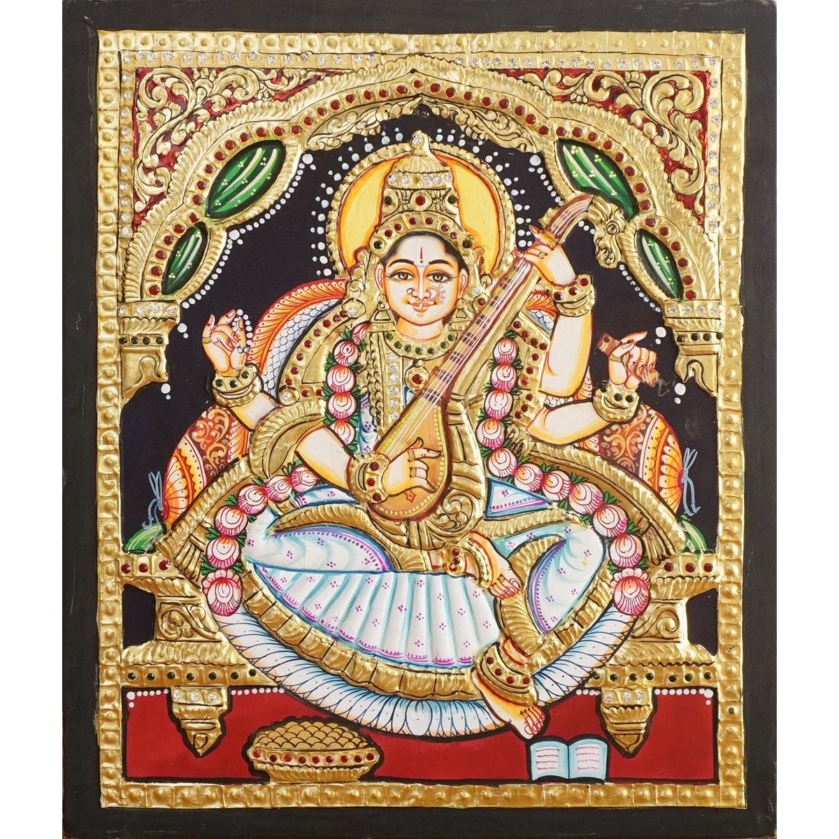TANJORE PAINTING SARASWATHI